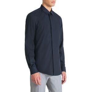 Antony Morato Blue Cotton Dress Men's Shirt